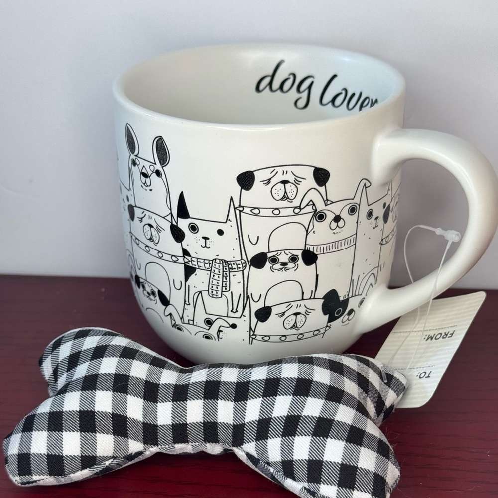 Dog Lover Coffee Mug & Dog Toy